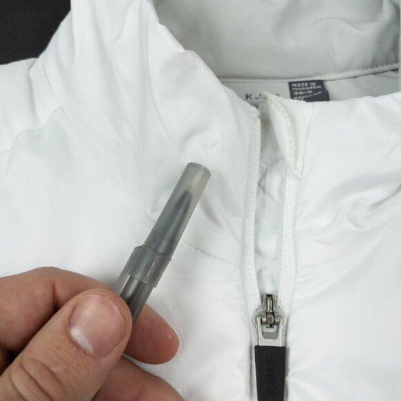 KJUS Radiation Vest Women's Small 36 White Full Zip Golf Puffer Lightweight - Picture 14 of 16